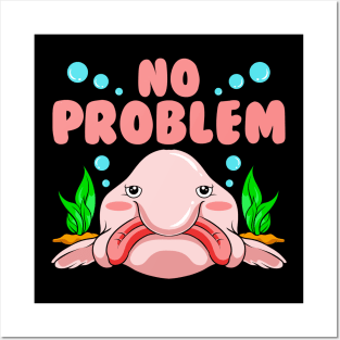If I Can Smile No Problem | Funny Blob Fish Gift | Blobfish Posters and Art